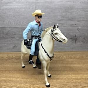 Vintage The Lone Ranger & Silver Hartland Gunfighter Western Figures
